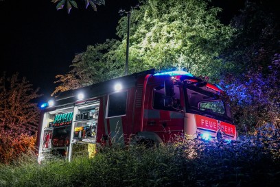 Esslingen-Pliensauvorstadt: Brand eines Strohhaufens