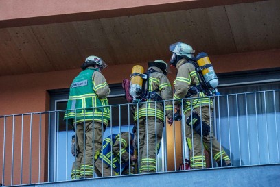 Esslingen-Pliensauvorstadt: Brand auf dem Balkon