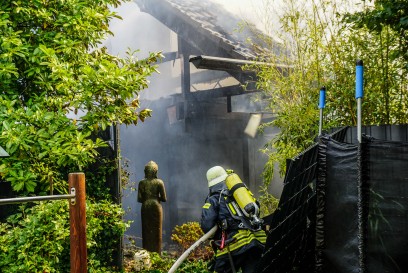 Lorch: Holzwohnhaus in Vollbrand – 1 Verletzte