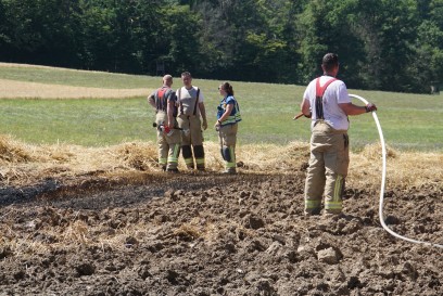 Muehlacker-Lienzingen: groesserer Flaechenbrand an der B35
