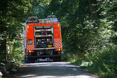 Grillwiese Jaegerhaus: Grillfeuer greift auf Wiese ueber 