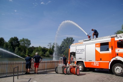 Sindelfingen: Massnahmen gegen das Fischsterben im Eisweiher (Goldbachsee) aufgrund der anhaltenden Hitze