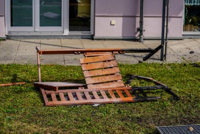 Esslingen: Brand auf einem Balkon