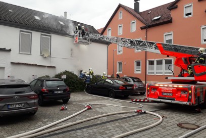 Reutlingen: Brand in Gebaeude