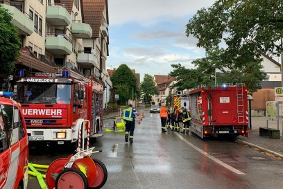 Gaeufelden-Nebringen: Unwetter sorgt fuer voll gelaufene Keller