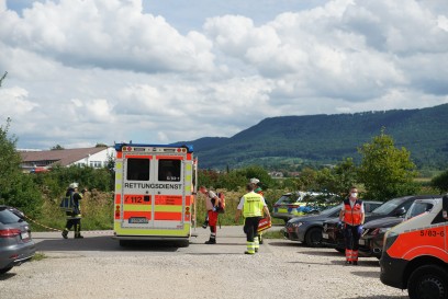 Kirchheim-Nabern : Leichtflugzeug beim Start verunglueckt 