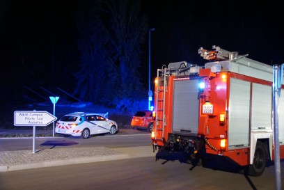 Kornwestheim: Brand auf Wuestenrot Baustelle