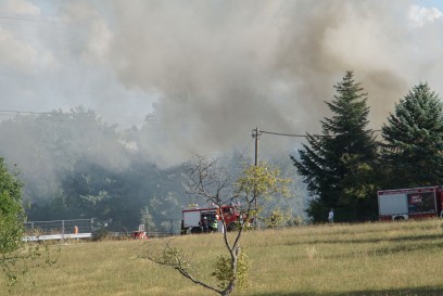 Pforzheim: Gartenhaus Vollbrand in einer Gartensiedlung an der Dietlingerstr. - Feuerwehr Grosseinsatz