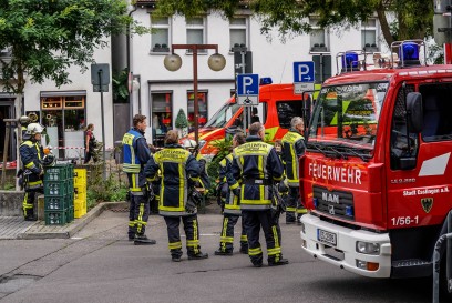 Kirchheim: Gebaeudebrand in der Altstadt - mehrere verletze 