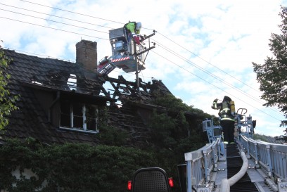 Murr: Dachstuhlbrand in leerstehendem Gebaeude