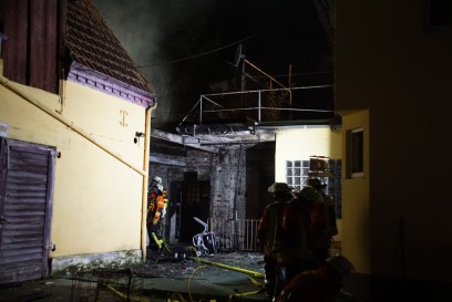 Korntal Muenchingen: Gebaeudebrand