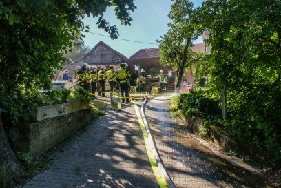 Weil im Schoenbuch-Neuweiler:  Kellerbrand in einer Gasstaette