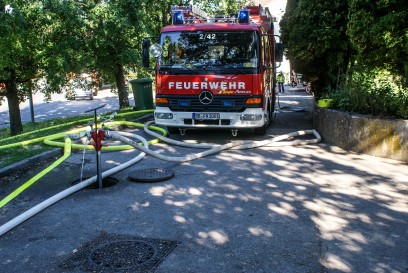Weil im Schoenbuch-Neuweiler:  Kellerbrand in einer Gasstaette