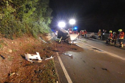 Bad Urach: Nach Ueberschlag verletzt in Klinik