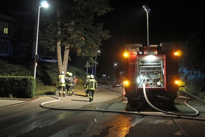 Nagold: Brand in ehemaligem Nagolder Bezirkskrankenhaus.