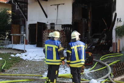 Pliezhausen: Dachstuhlbrand im Ortsteil Gniebel 