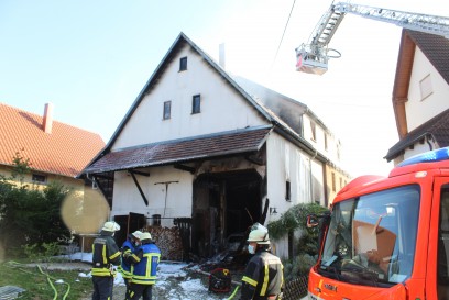 Pliezhausen: Dachstuhlbrand im Ortsteil Gniebel 