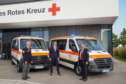 Sindelfingen: Zwei neue Katastrophenschutzfahrzeuge fuer das DRK 