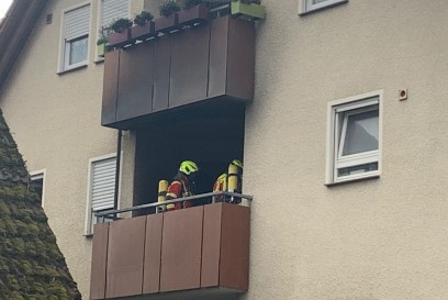 Grossbottwar: Balkonbrand in Mehrfamilienhaus