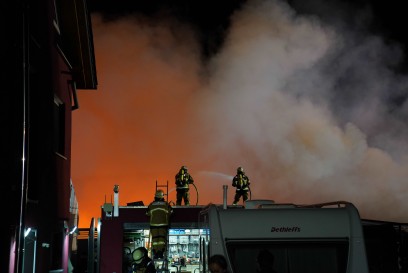 Wendlingen: Lidl in Vollbrand 