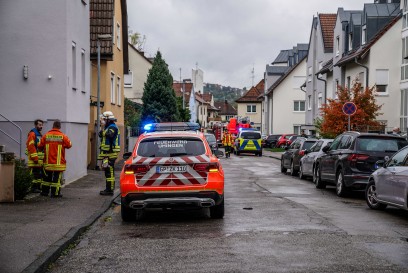 Ebersbach a. d. Fils: Brand im Keller loest Feuerwehreinsatz aus