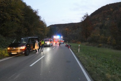 Bad Urach: Schwerverletzter Motorradfahrer nach Unfall