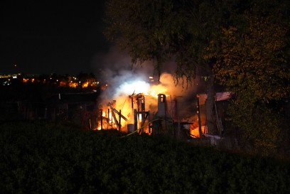 Waiblingen: Vollbrand eines Gartenhauses