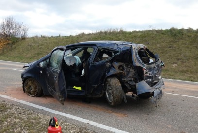 Muensingen: Nach Ueberschlag in Klinik