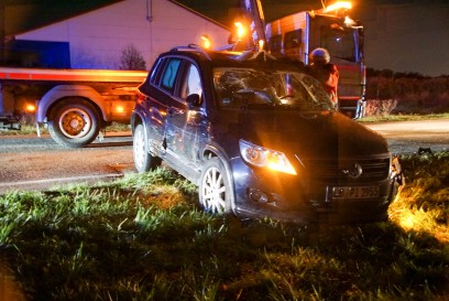 Loechgau: Schwerer Verkehrsunfall mit mehreren Beteiligten Fahrzeugen