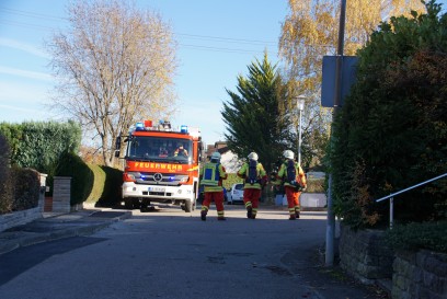 Gemmrigheim: Grosseinsatz der Rettungskraefte nach Essen auf Herd