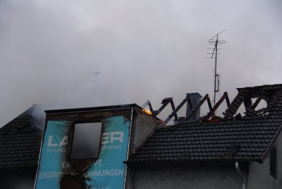 Bietigheim: Haus in Vollbrand
