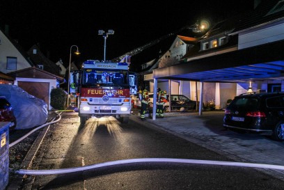 Weissach: Kaminbrand am fruehen Abend sorgt fuer einen Feuerwehreinsatz