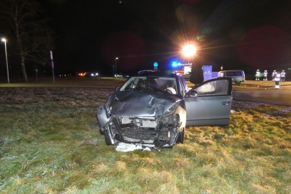 Erkenbrechtsweiler: Schwerer Verkehrsunfall fordert zwei Verletzte