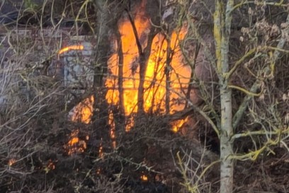 Plochingen: Brand neben Huette