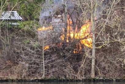 Plochingen: Brand neben Huette