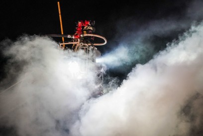 Murrhardt-Kirchenkirnberg: Gebaeudebrand - Bewohner koennen sich rechtzeitig retten