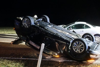 Bauschlott: Folgeunfall beim Wenden nach Stau