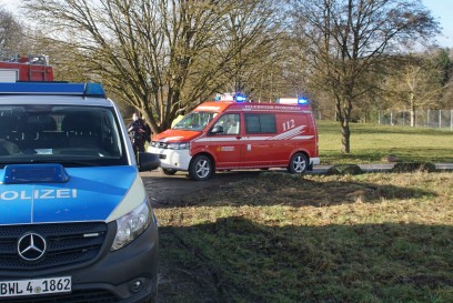 Pforzheim: Suchaktion nach einer Person im Wasser - Grosse Aufgebot an Einsatzkraefte