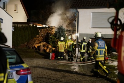 Holzmaden: Brand eines Holzschuppens