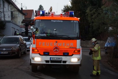 Esslingen: Brand in Garage
