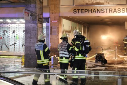 Stuttgart: Brand in der Stephsnspassage