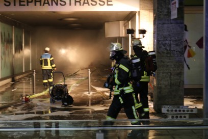 Stuttgart: Brand in der Stephsnspassage