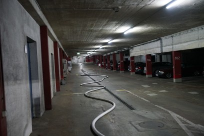 Goeppingen: Grossbrand in Tiefgarage -  800 000 Euro Schaden