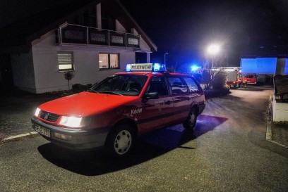 Ebersbach a. d. Fils: Garagenbrand - Besitzer loescht selbst und verhidnert dadurch schlimmeres