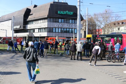 Stuttgart-Bad Cannstatt: U1 entgleist am Wilhelmsplatz