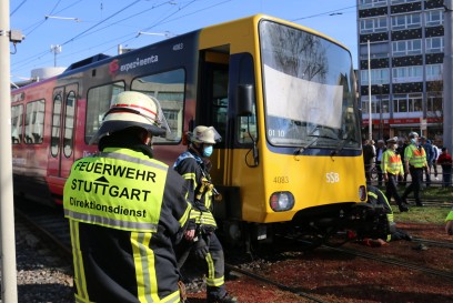 Stuttgart-Bad Cannstatt: U1 entgleist am Wilhelmsplatz