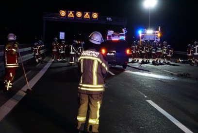 Pleidelsheim: Schwerer Verkehrsunfall auf der A81