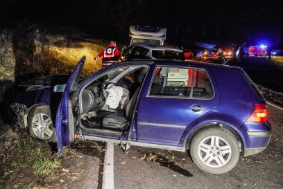 Owen: Von Fahrbahn abgekommen und gegen Stein geprallt