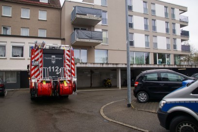 Boeblingen: Brennende Kartonagen sorgen fuer einen Feuerwehreinsatz