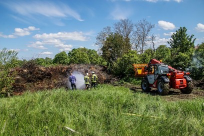 Gauefelden-Tailfingen: Haeckselgut entzuendet sich 